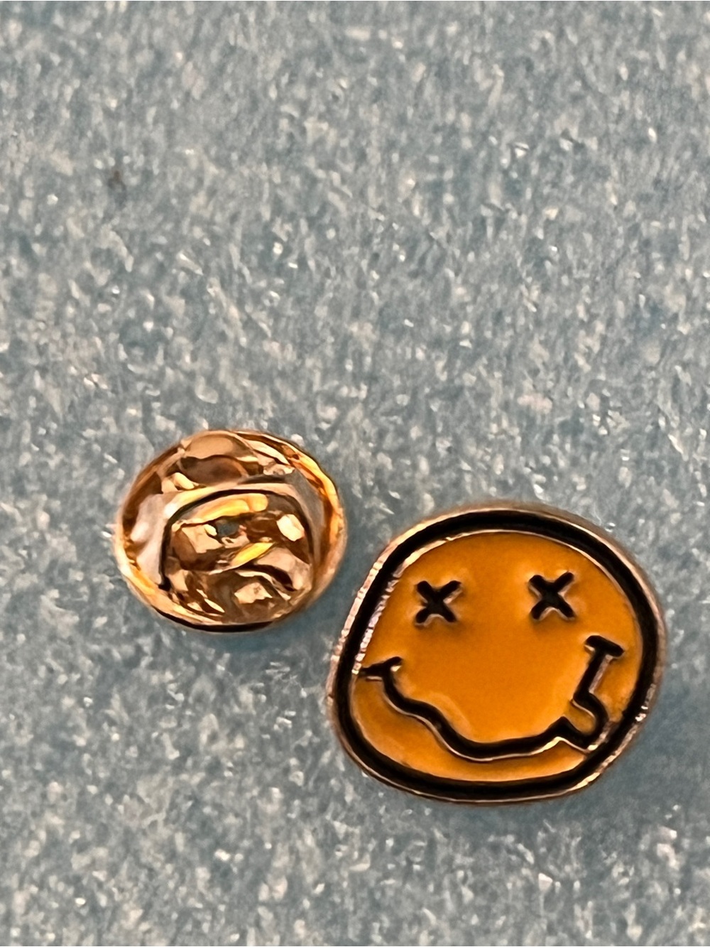 Yellow Smiley Face Enamel Pin